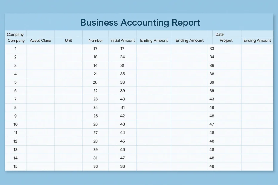 business template