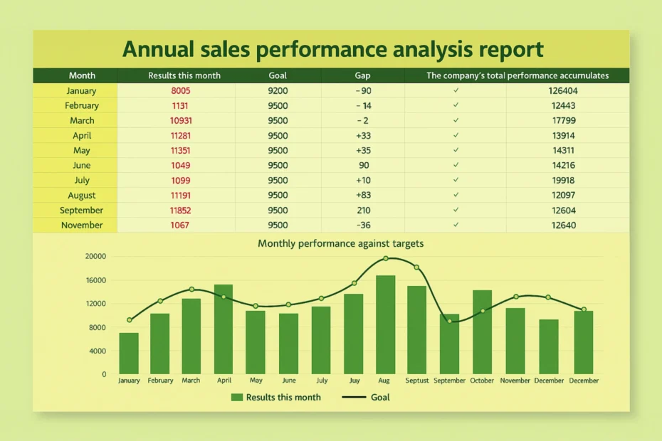 annual sale performance