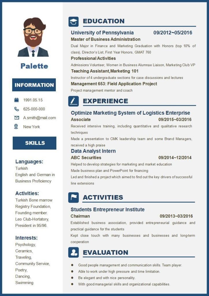 Simple Blue Resume