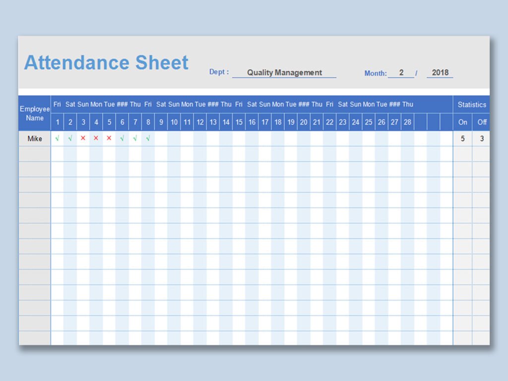 Attendance Sheet
