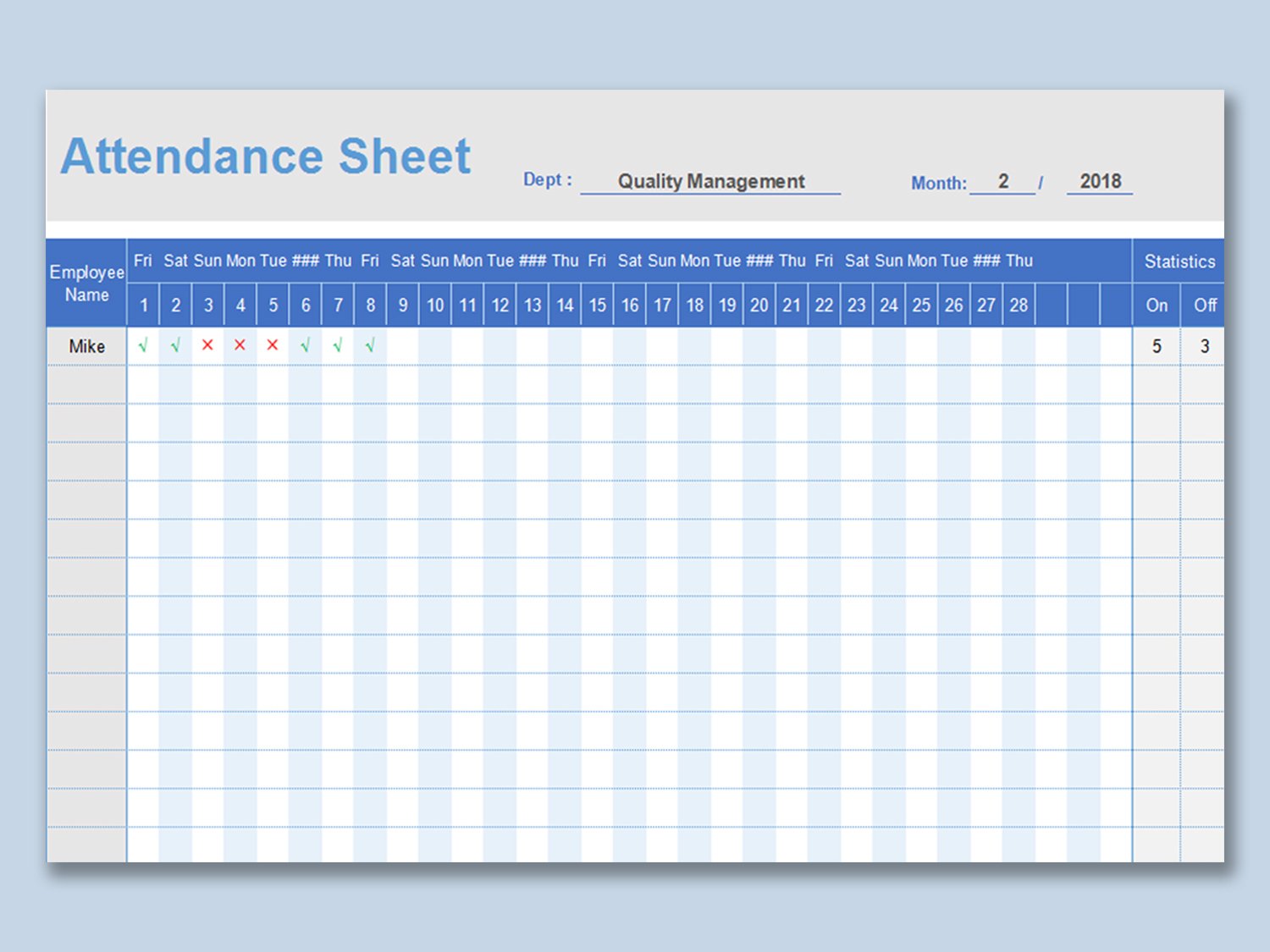 Attendance Sheet