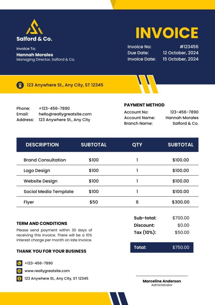 Business Invoice