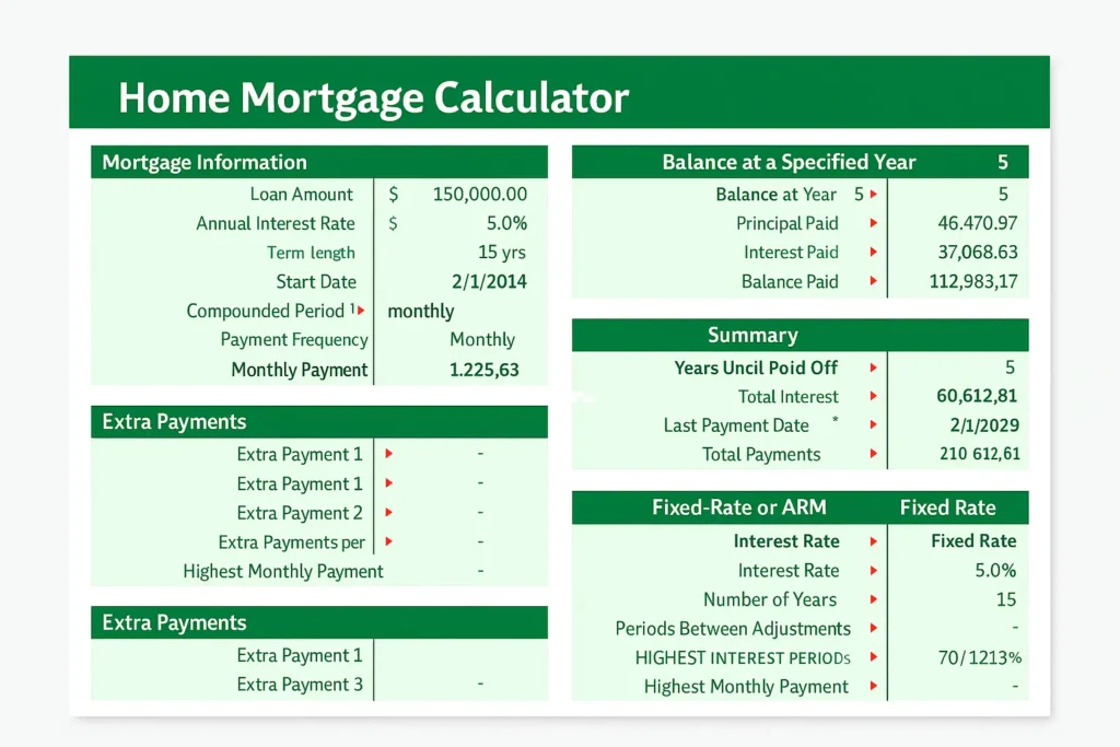 Home Mortgage Calculator
