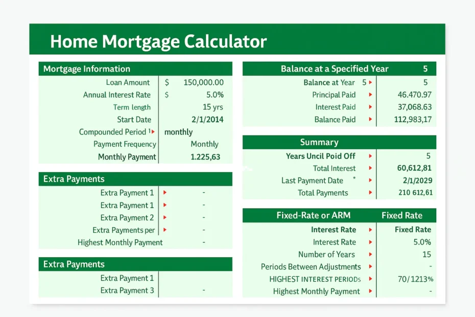 Home Mortgage Calculator