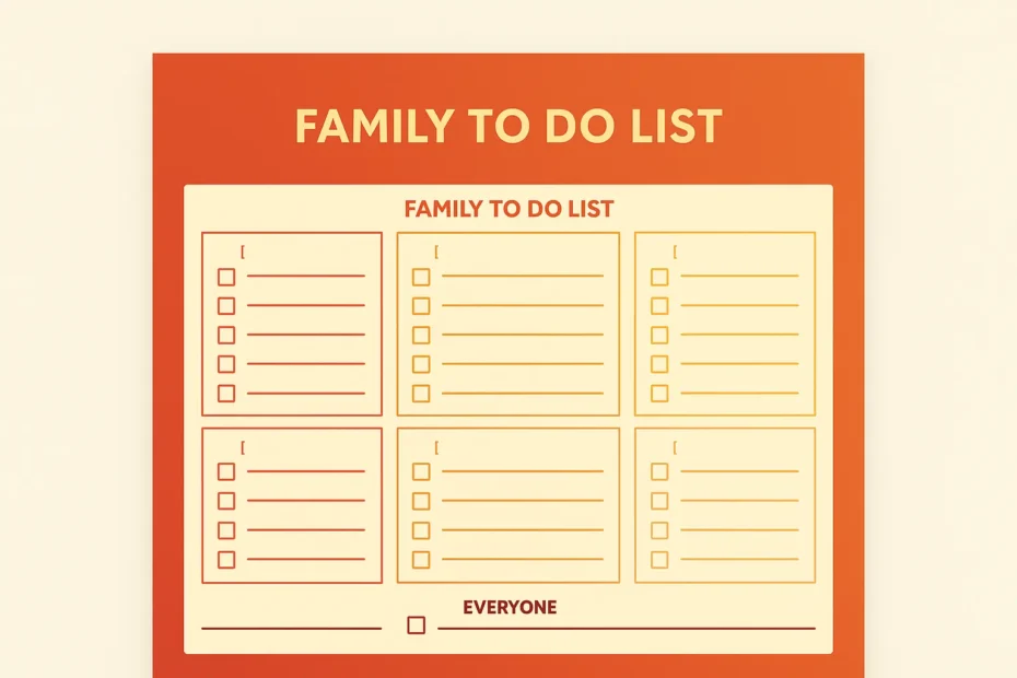 Family To Do List.