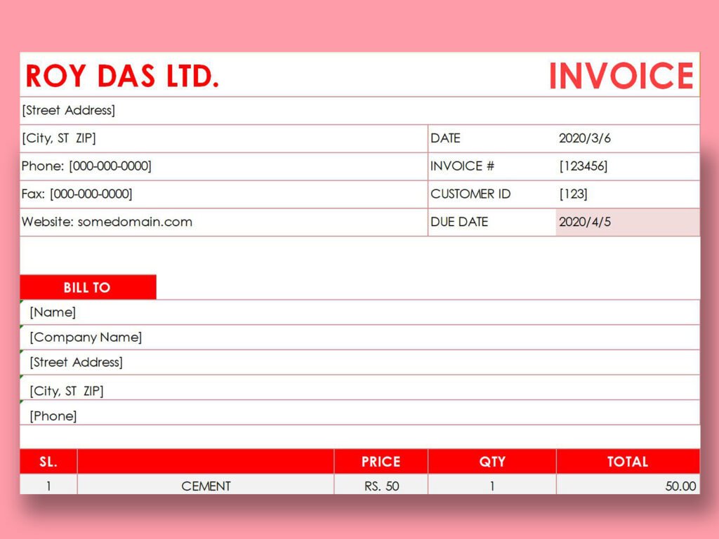 invoice